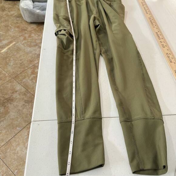 Free People Movement Take A Hike Harem Pants Sz M Olive Green Cargo Stretch - Picture 14 of 15